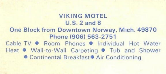 Viking Motel - Old Post Card